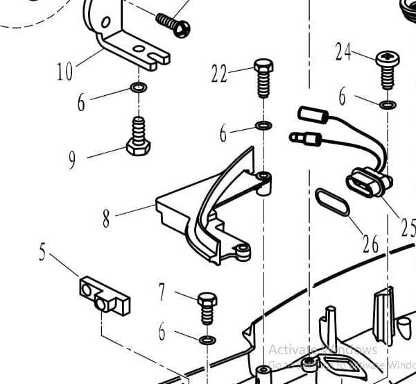 F60-03000003 Parsun F50/F60 Cover board, bottom cowling #8