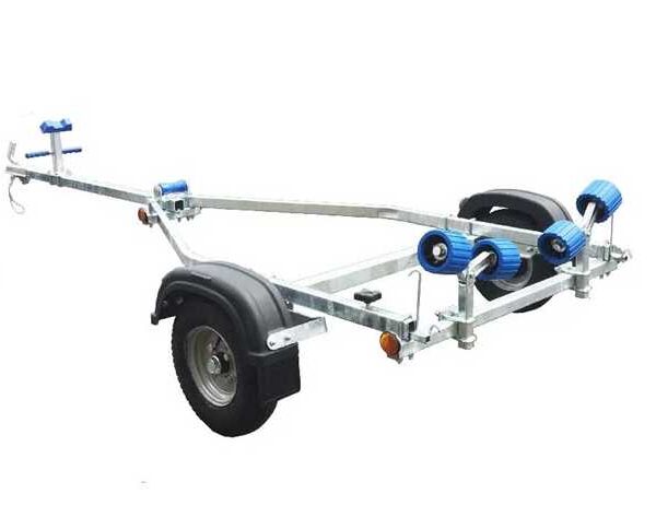 EXT300 Roller Galvanized Trailer for 3.2m Ribs/9′ hard boat/11′ dinghies