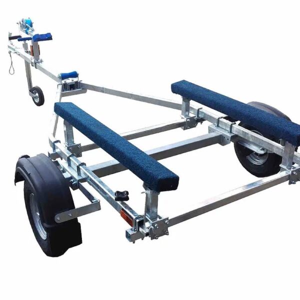 EXT350 Bunk Galvanized Boat Trailer for 3.5m Ribs/10′ hard boats/12′ Dinghies