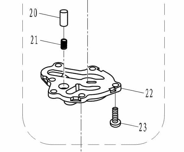 F40-05040408	Spring, oil relief valve #21