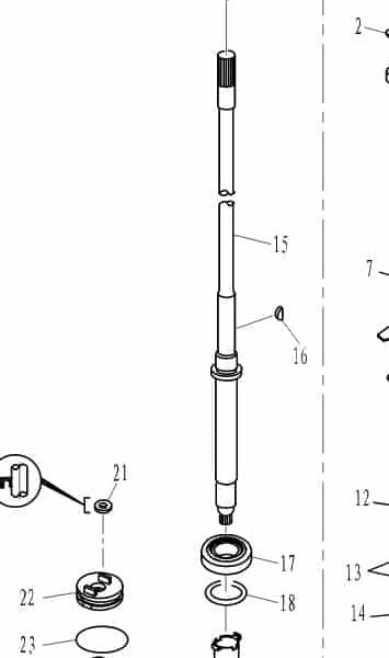 F25-04000015 Semicircular key #16