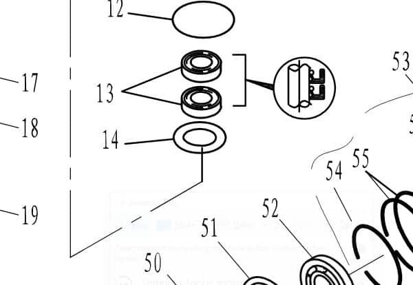 F25-04010003 Oil seal, drive shaft #13