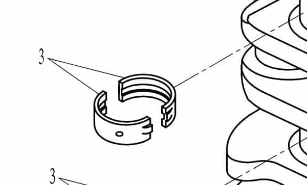 F25-05010302-1 Parsun F50/F60 Main bearing #3