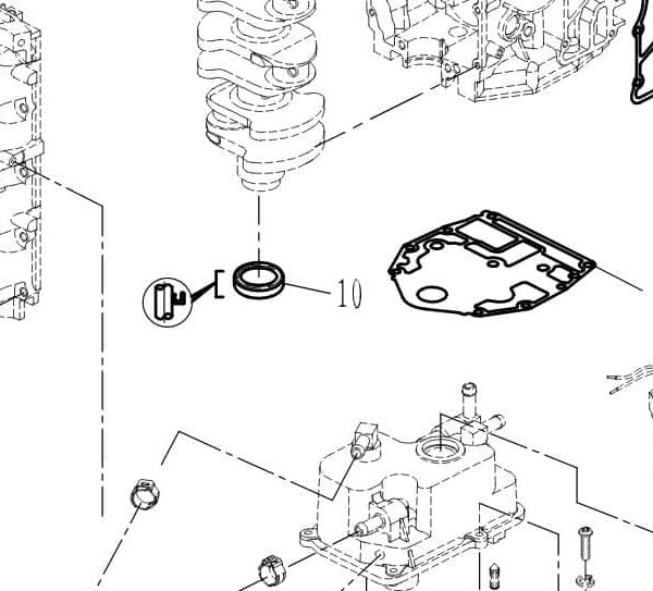 F25-05020002 Parsun F50/F60 Oil seal a #10