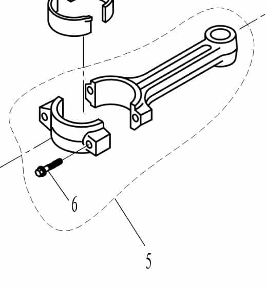 F25-05020204Bolt,connecting rod #6