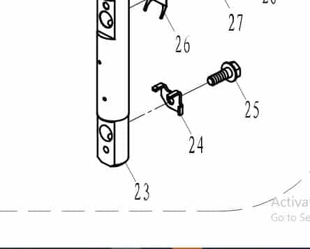 F25-05050009 Plate a,bolt stopper #24
