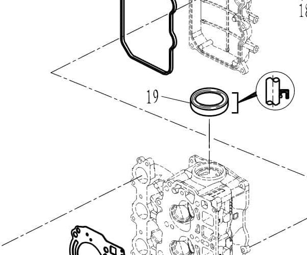 F25-05050021 Oil seal #19