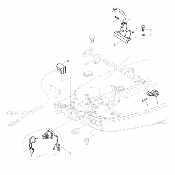 F15-05000100BW Startup switch assembly #1