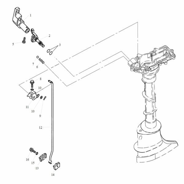 F4-00000007 Handle, gear shift #1