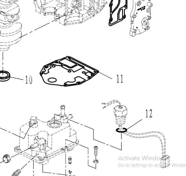 F40-00000003 Parsun F50/F60 Gasket, engine #11