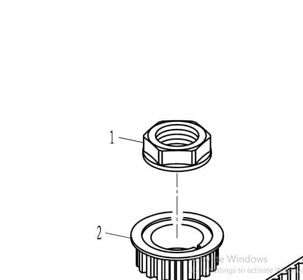 F40-05000007 Nut, timing pulley #1