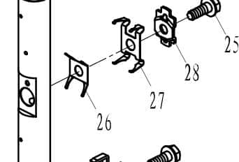 F40-05040002 Supporting plate, spring plate #26