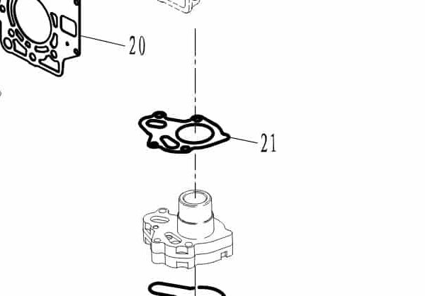 F40-05040407 Parsun F50/F60 Gasket, oil pump #21