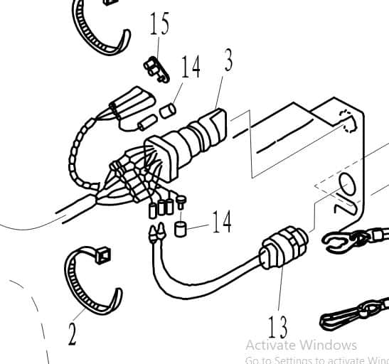 F40-13000200EI Starting swich assembly #3