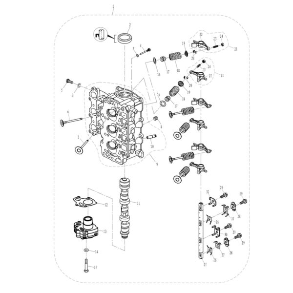 F15-07040104 Guide, valve #10