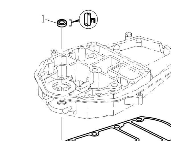 F60-02010002 Parsun F50/F60 Oil seal 18x32x9 #1