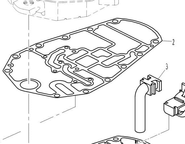 F60-02010003 Gasket, exhaust manifold seat #2