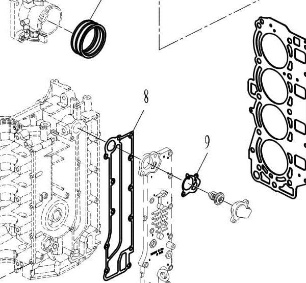 F60-05000004 Gasket, exhaust cove #15