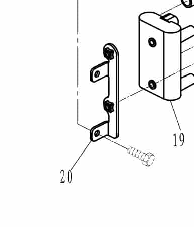 F60-05000023 Fixed plate, ignition coil #20
