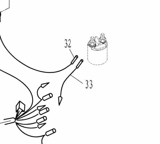F60-05000036 Connect wire(black), relay #32
