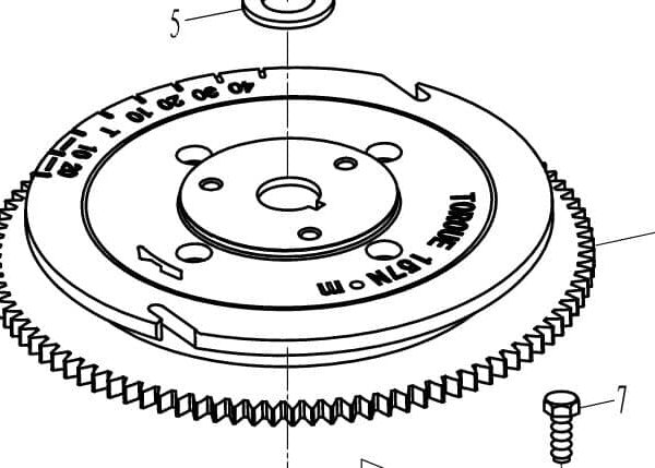 F60-05000300 Fly wheel #6
