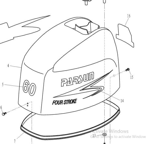 F60-07000001 top cowling #4