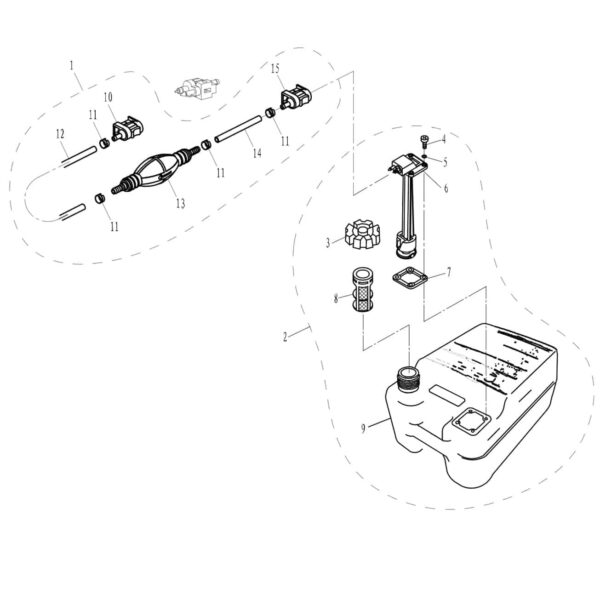 F40-05050200 Fuel pump shell assembly #1