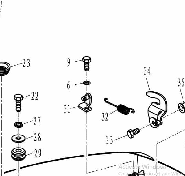 GB/T5783-M6x20 Parsun F50/F60 Bolt m6x20 #9