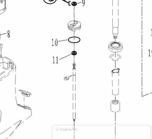JASOF40419-007 Parsun F50/F60 O-ring bolt #11