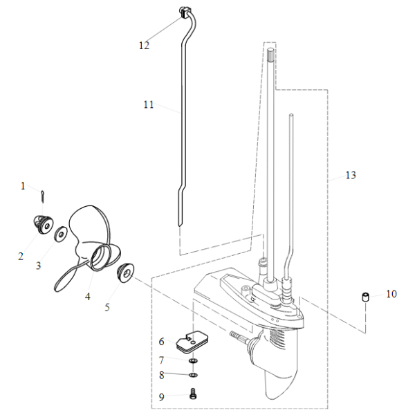 F4-02040001S Water tubu assembly #11