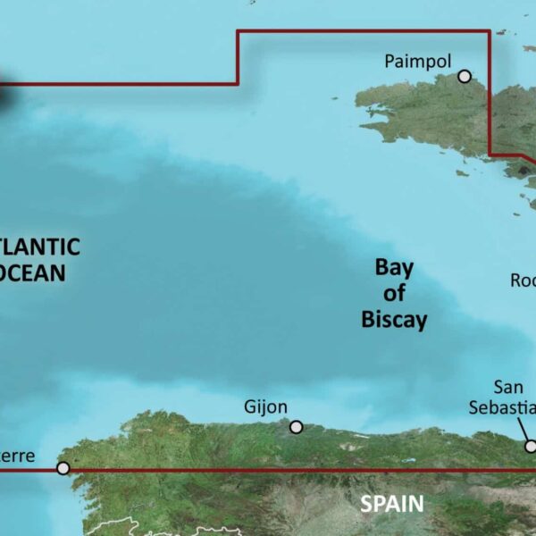 Garmin BlueChart G3 Regular Coverage Areas-Northern Europe-HXEU008R Bay of Biscay