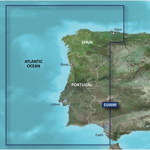 Garmin BlueChart G3 Regular Coverage Areas-Southern Europe-HXEU009R Portugal & Northwest Spain