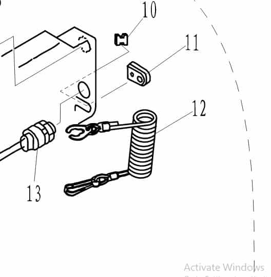 F4-01090401 Stoper, hang rope assembly #12