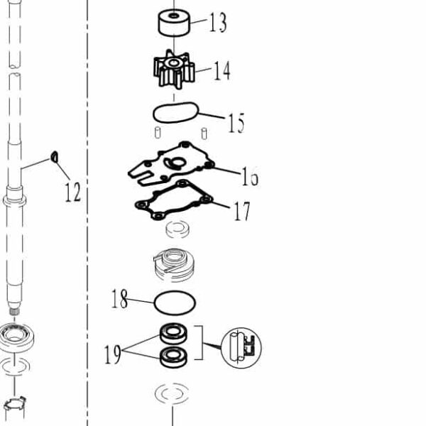 T40-04000205 Parsun F50/F60 O-ring #15