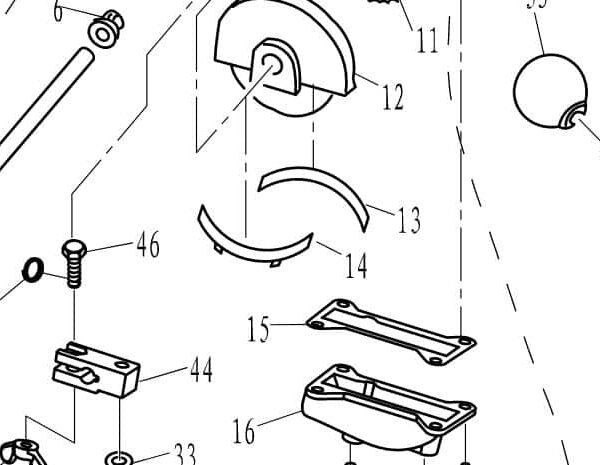 T85-01030002-1 Wedge a, throttle lever #13