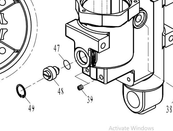 T85-06010002 Block, cylinder l/16″ #39
