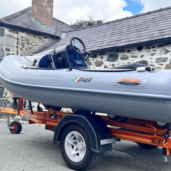 Used 2019 AB Rider Rib & Mercury 25hp Jetdrive outboard engine