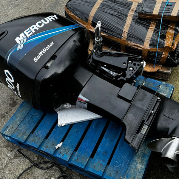 Used 200hp Mercury Saltwater Optimax Outboard, 2005