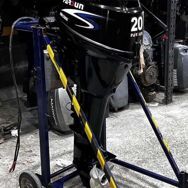 Used 35hp Evinrude Outboard, Long Shaft Tiller Control Manual Start