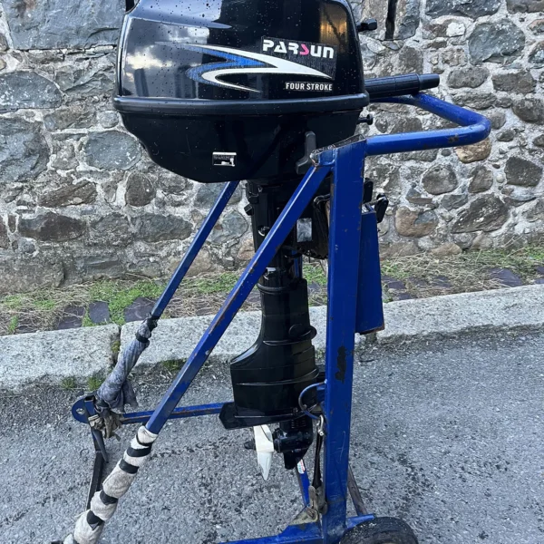 Used 4hp Parsun Outboard tiller control, manual start 2009