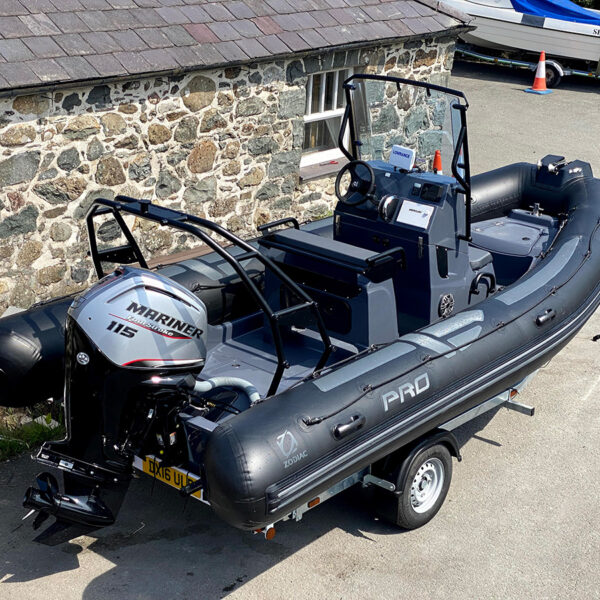 Ex-Demo Unit, Zodiac PRO 5.5 PVC Boat and 115hp Mercury Outboard