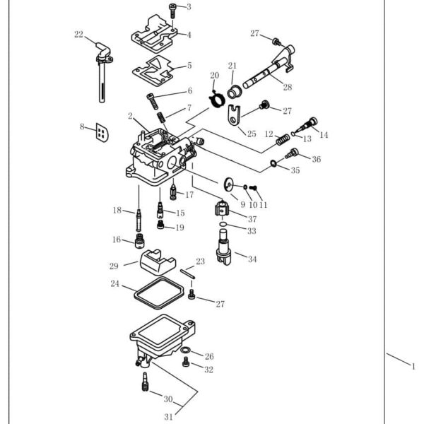 F2.6-04000200 Carburetor assembly #1