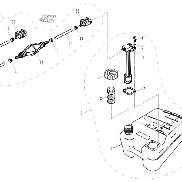 F15-09000001 Fuel pipe a 10x6x2080 #12