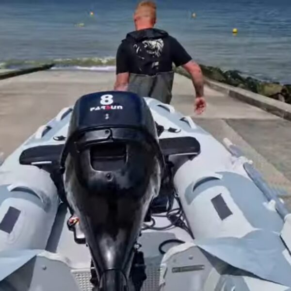 That’s a bite” Mike’s boat