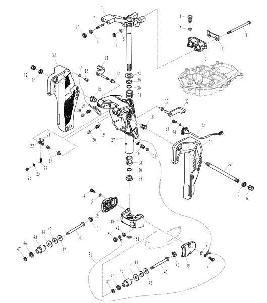F60-02020000 Shock absorber assembly, double hole #3