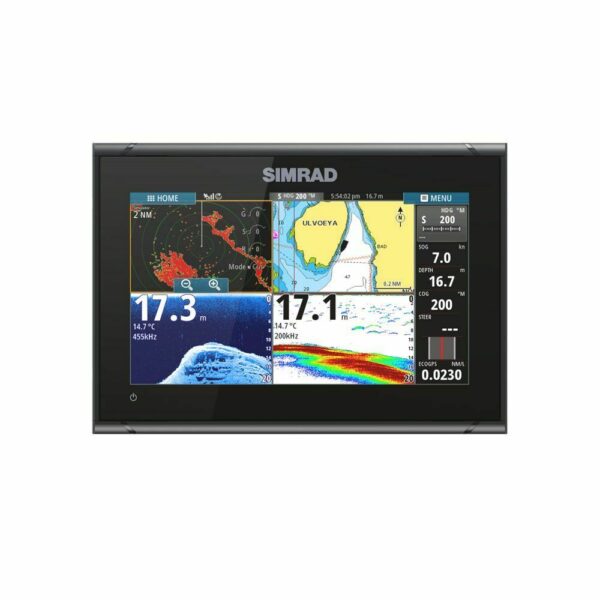 Simrad GO Series 9 XSR Chartplotter Navigation Display Broadband Sounder
