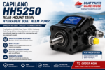 Capilano HH5250 Rear Mount 1250V Hydraulic Boat Helm Pump for marine steering systems